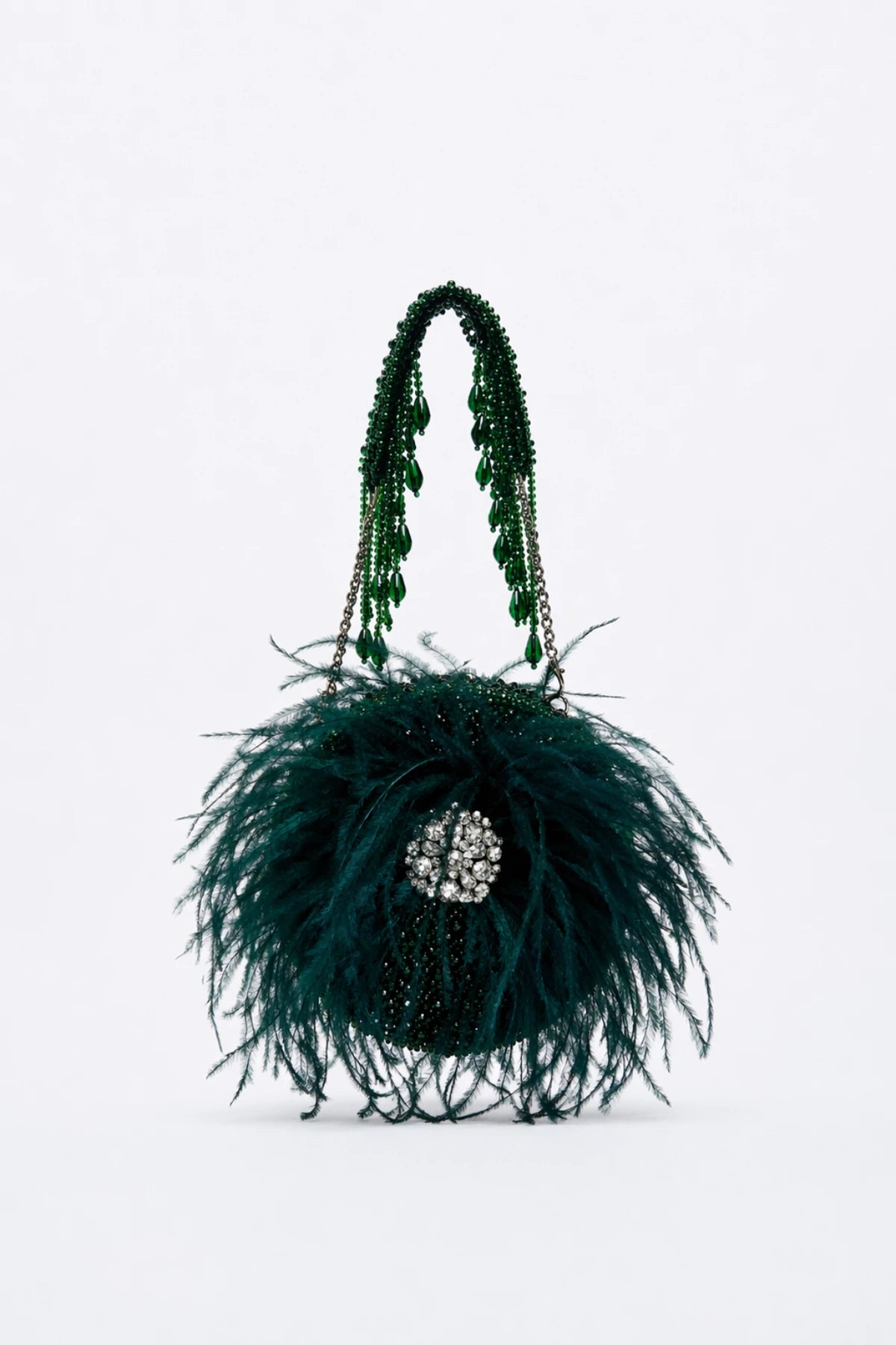 Festive round bag for women for celebrations and special events