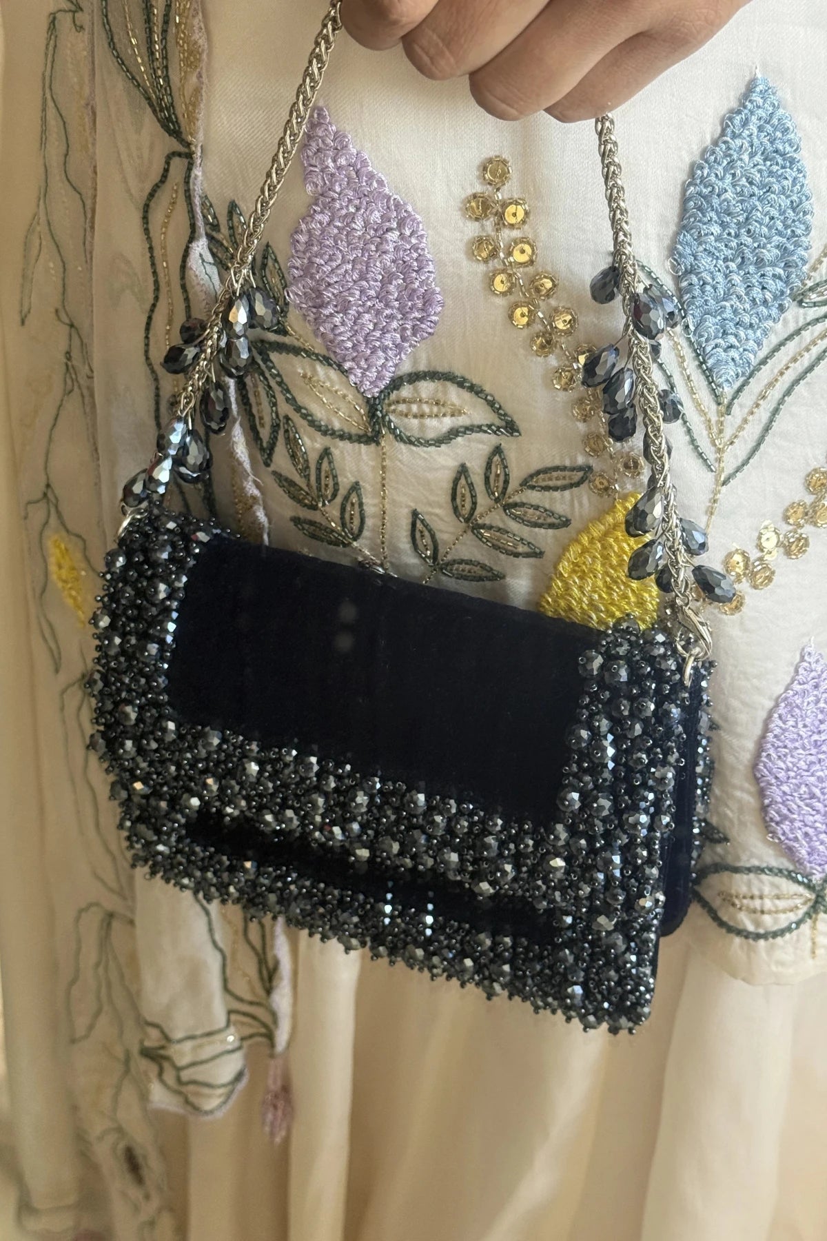 Designer party blue bag