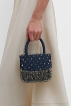 Denim holiday bag styled perfectly for celebrations