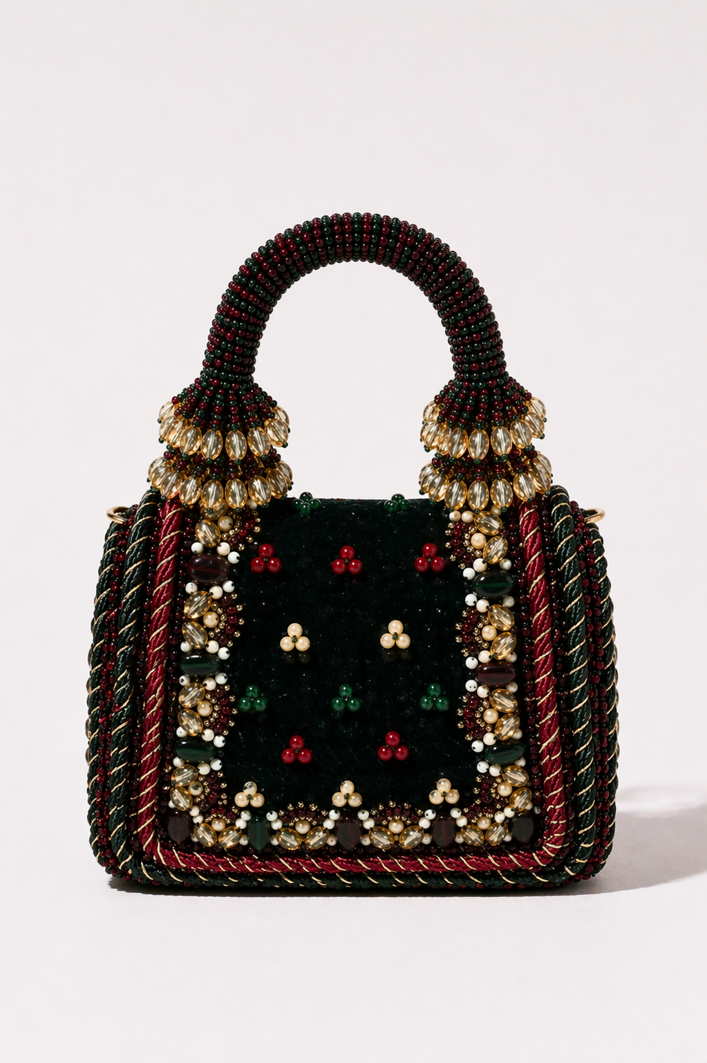 Festive jewel party purse inspired by glamorous celebrations and traditional evening styling