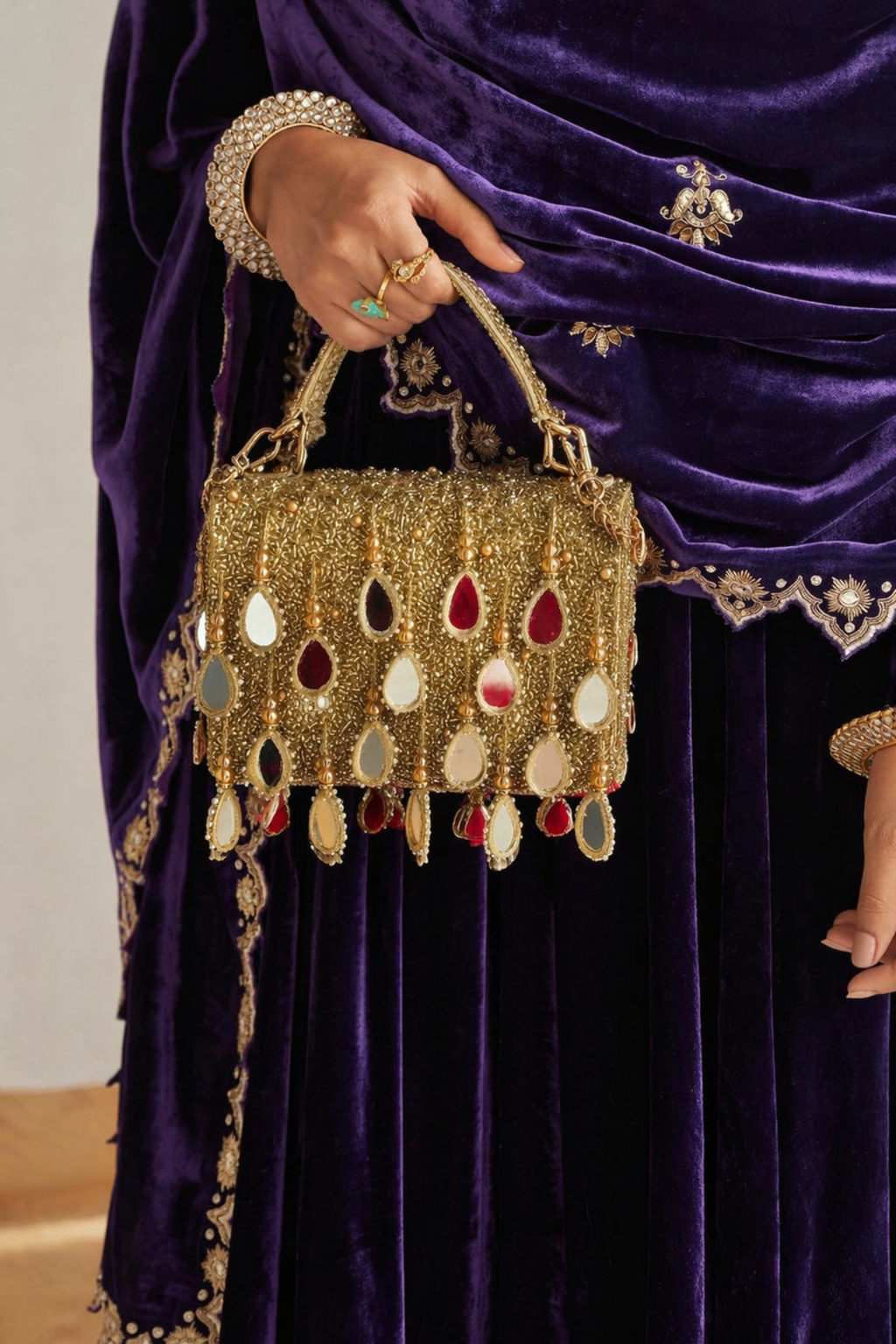 Wedding guest occasion bag designed beautifully for receptions and festive dressing