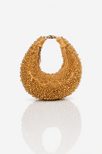 Midnight Golden Hobo Bag