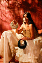 Boho luxe purse designed for destination weddings and cocktail evenings