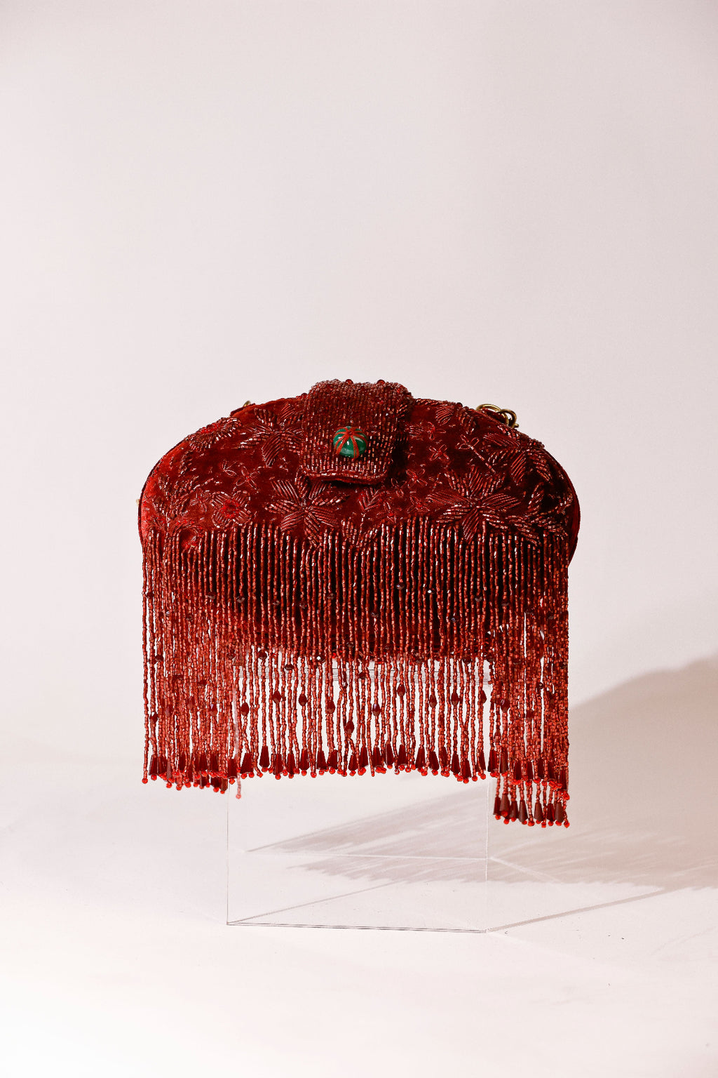 Festive embellished handbag inspired by traditional celebration dressing
