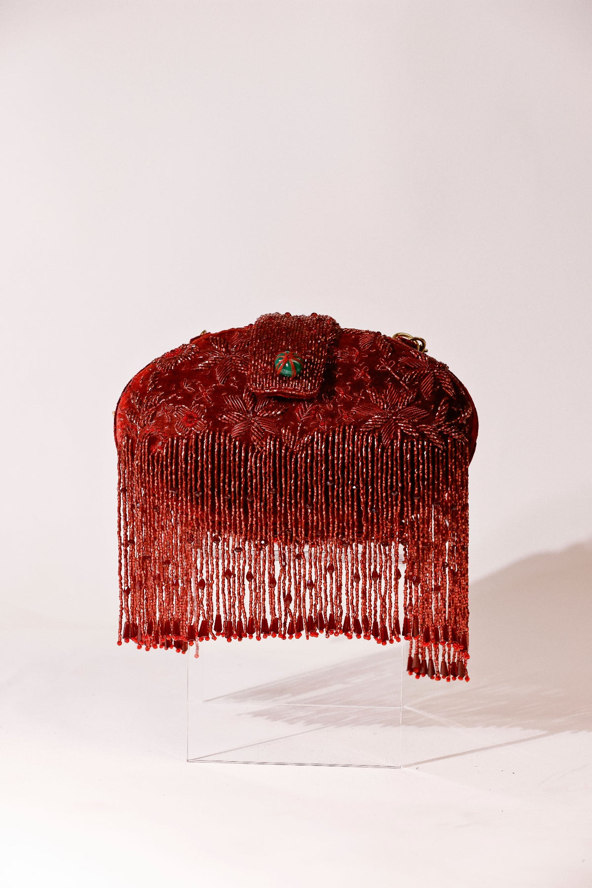 Festive embellished handbag inspired by traditional celebration dressing