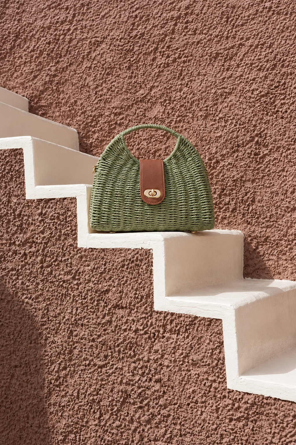 Holiday resort shoulder bag inspired by summer vacations and relaxed fashion styling
