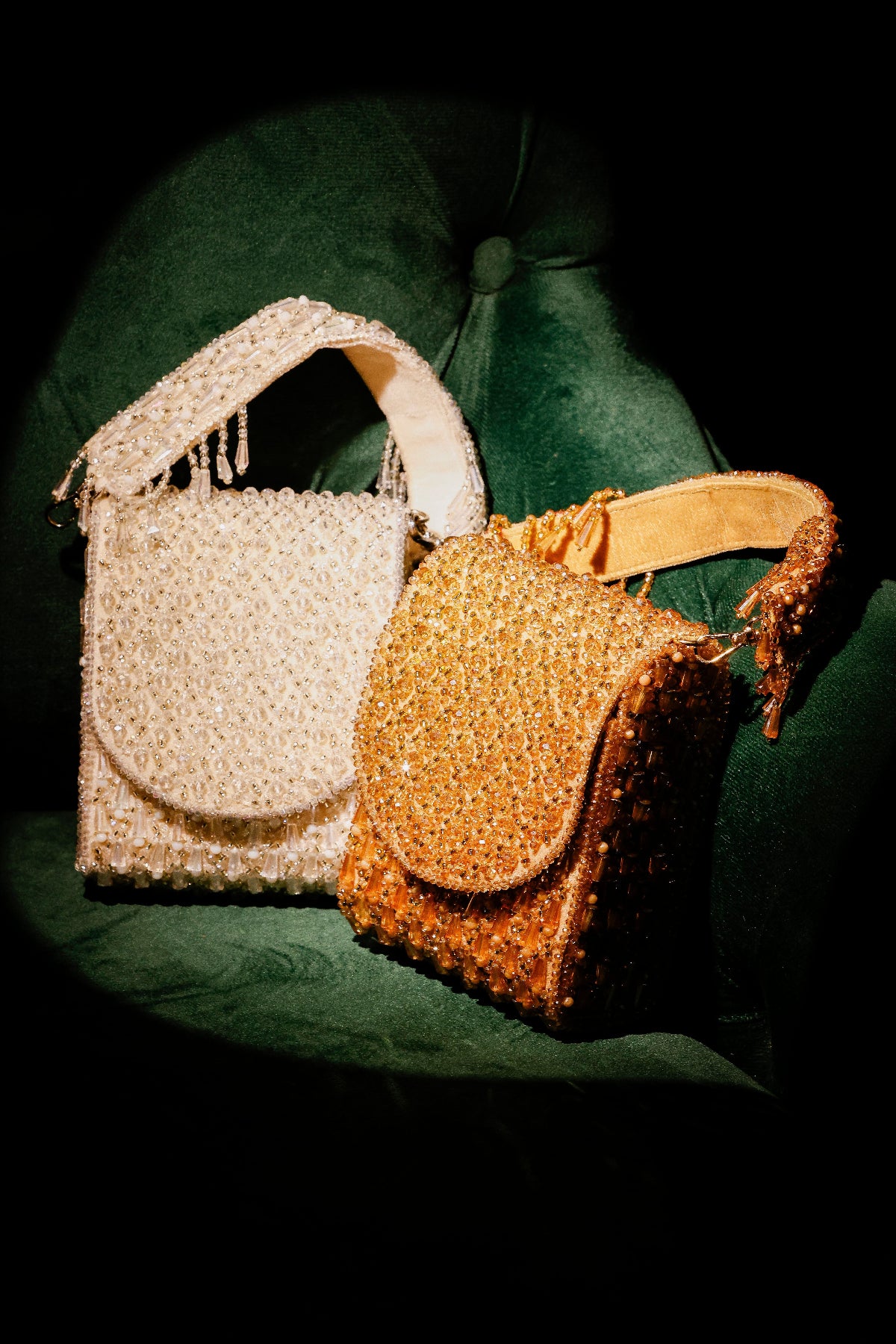 Resort-inspired ivory evening purse designed for vacations, dinners, and glamorous events