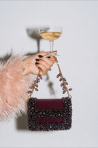 Luxury embellished party purse inspired by glamorous celebrations and cocktail styling