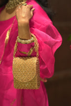 Luxury trousseau purse inspired by bridal fashion and elegant evening dressing