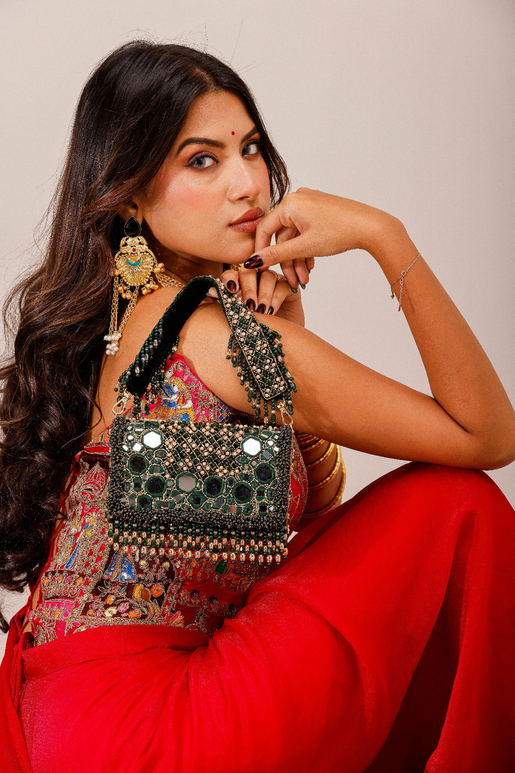 Luxury wedding guest handbag designed beautifully for receptions and cocktail occasions