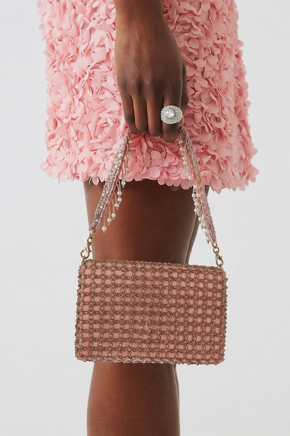 Pastel evening occasion bag designed beautifully for dinners and celebration dressing