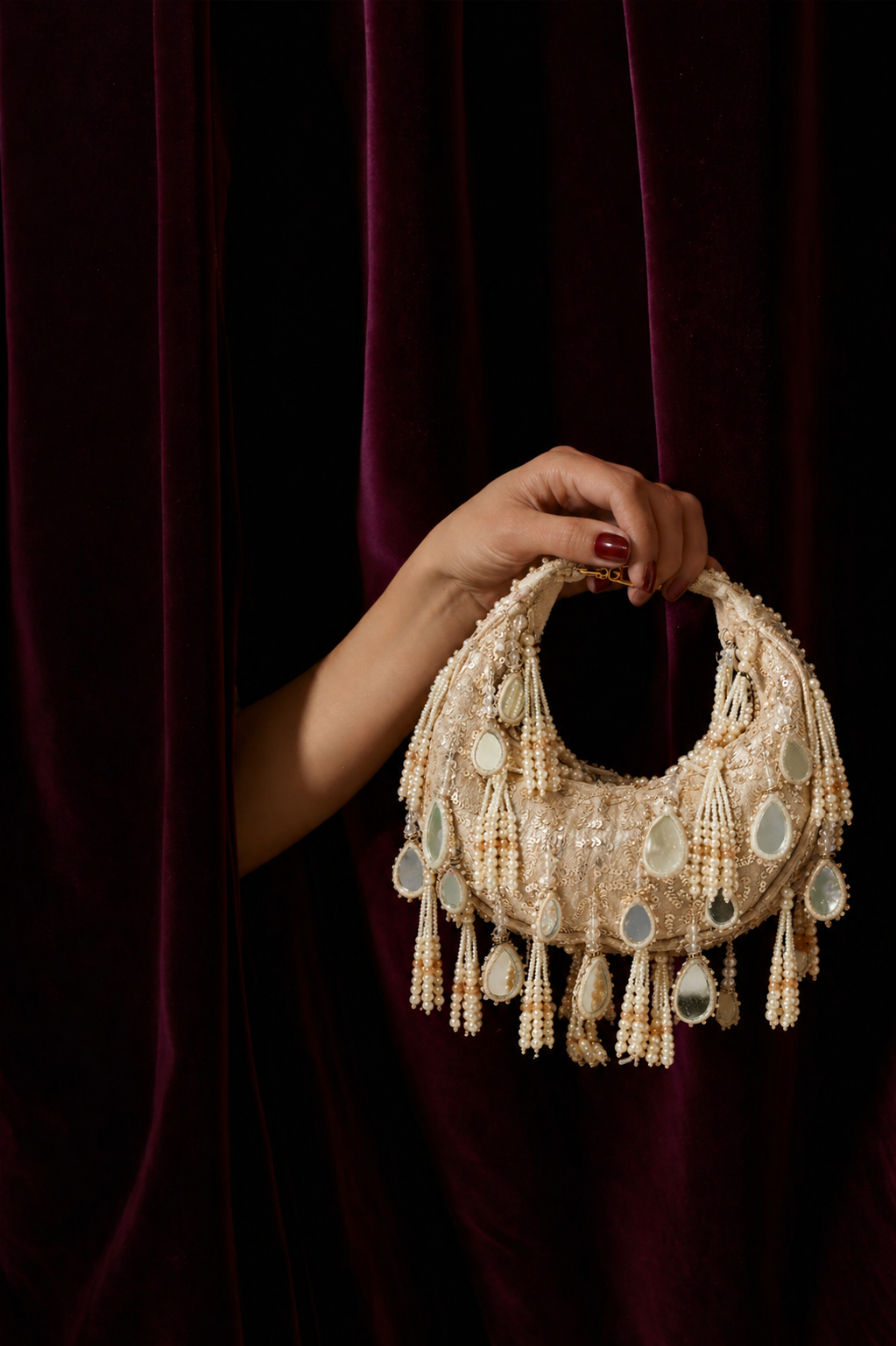 Luxury wedding guest shoulder bag inspired by boho glamour and celebration styling