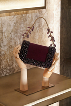 Pink cocktail designer handbag designed beautifully for parties and festive occasions
