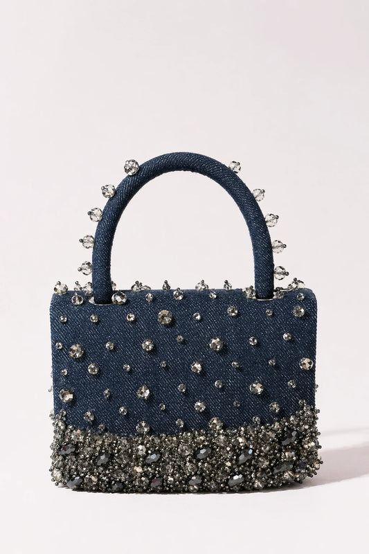 Luna Denim Shoulder Bag for birthday parties and vacations