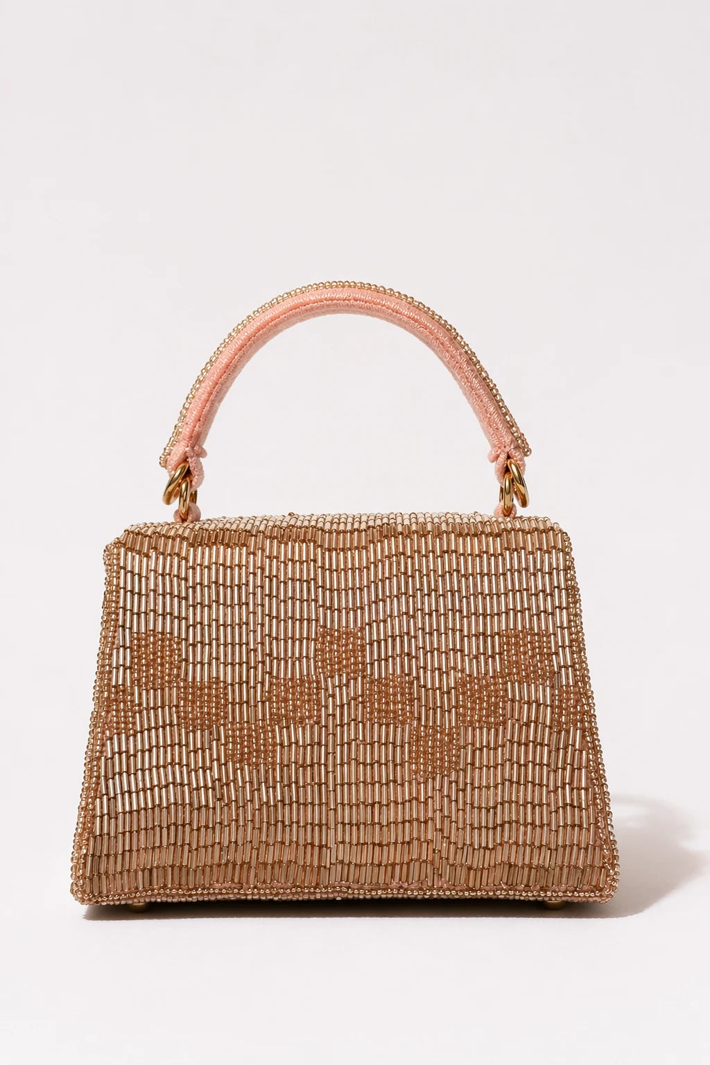 Pink mehendi clutch bag for women with elegant detailing