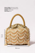 Meher Golden Clutch Bag