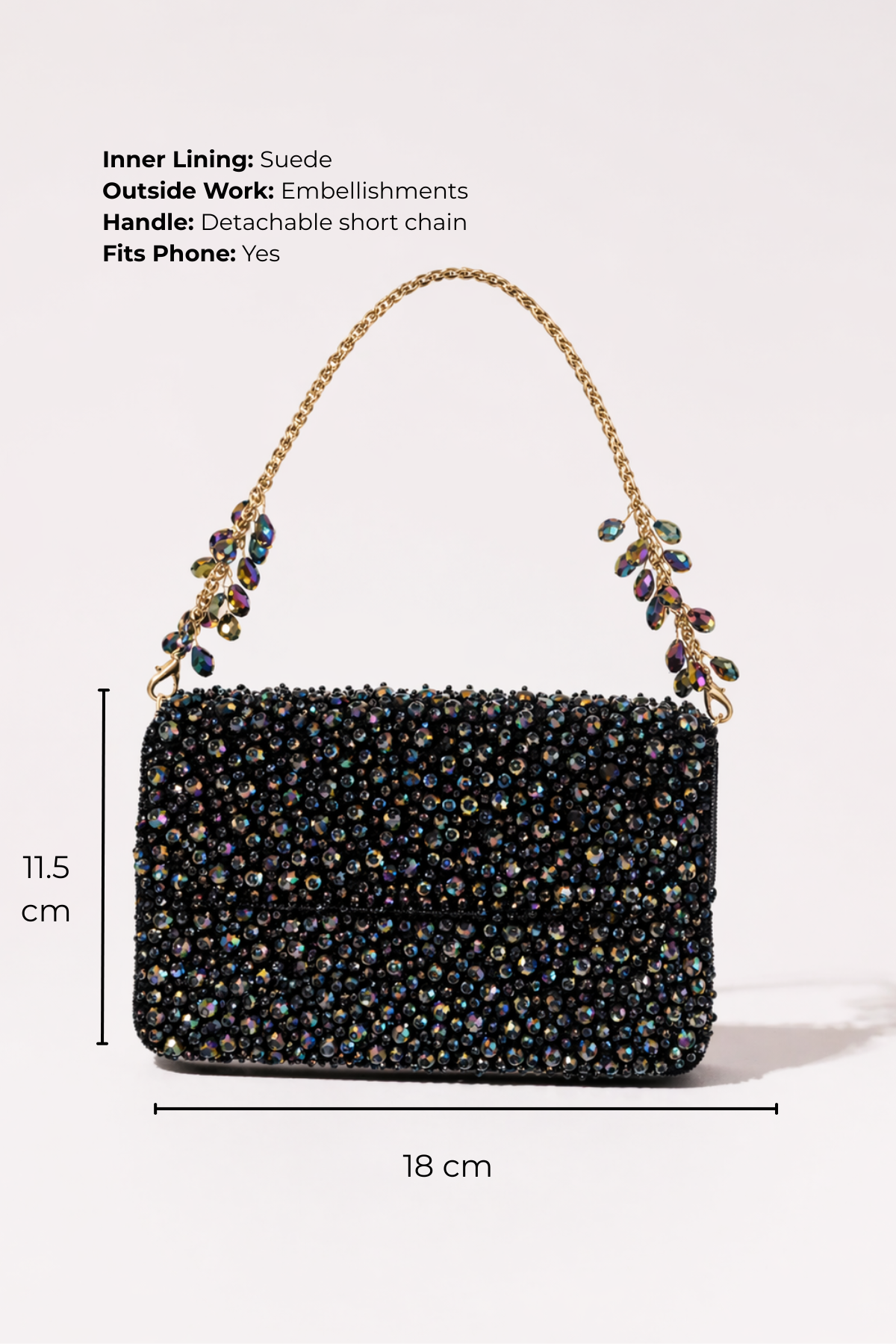 Multi colour shoulder bag for women for festive occasions