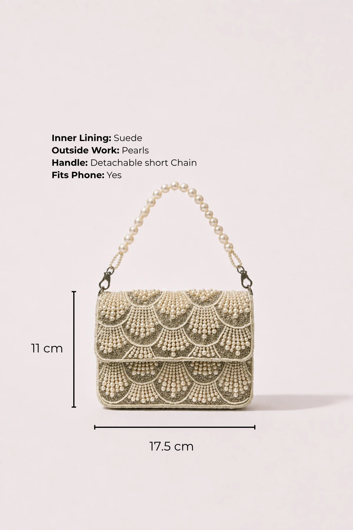 House of Siora Ocean Pearl Shoulder Bag for Mehendi and Haldi celebrations