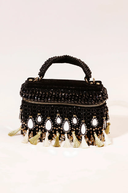 Padmavati Black Vanity Bag for wedding guest styling and celebrations