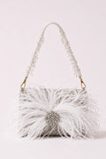 Plume Grey Shoulder Bag