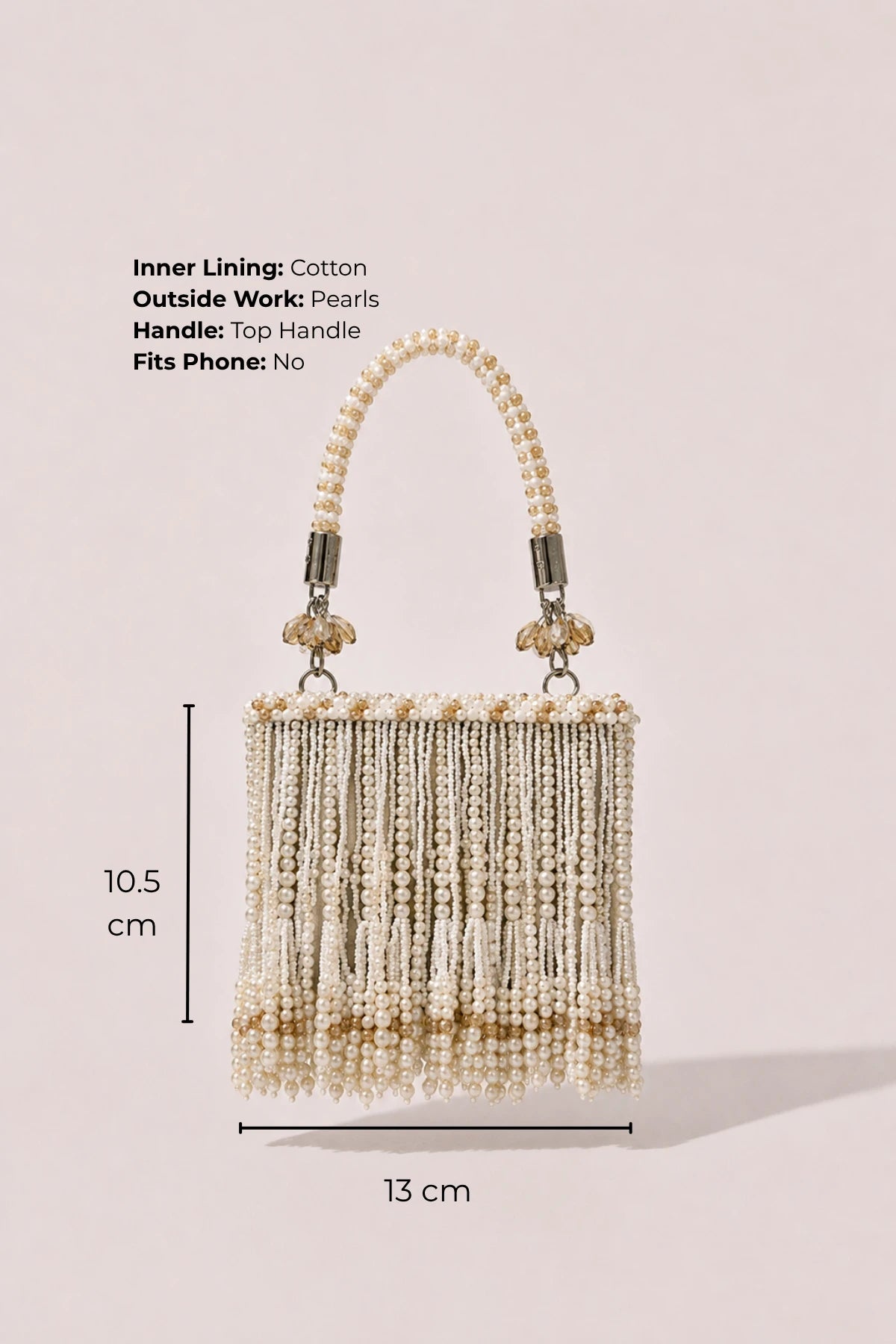 House of Siora Ruh Pearl Mini Bag for Haldi and festive celebrations