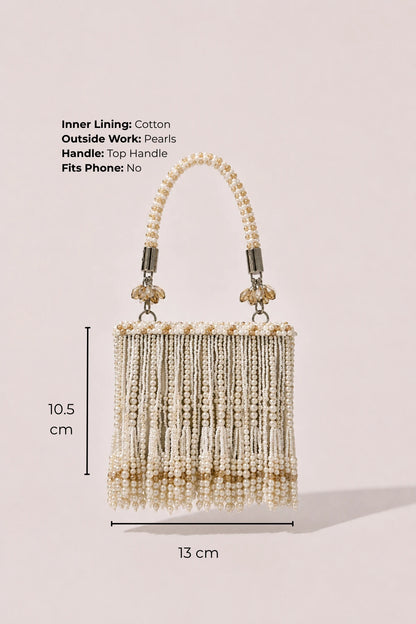 House of Siora Ruh Pearl Mini Bag for Haldi and festive celebrations