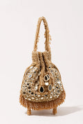 Sheesh Golden Potli Bag