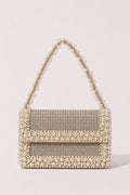 Shimmer Light Denim Shoulder Bag