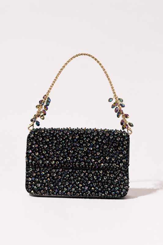 Twilight Multi Shoulder Bag with vibrant multicolour embellishments