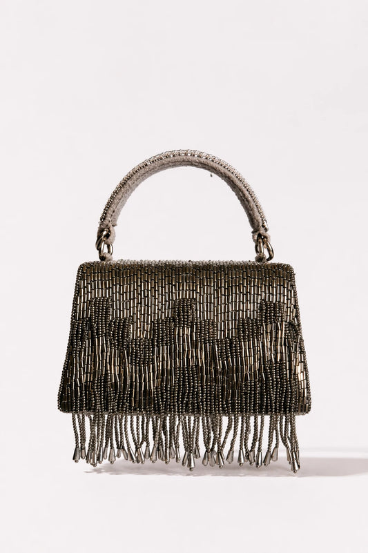 Vanta Grey Clutch Bag for haldi celebrations and special occasions