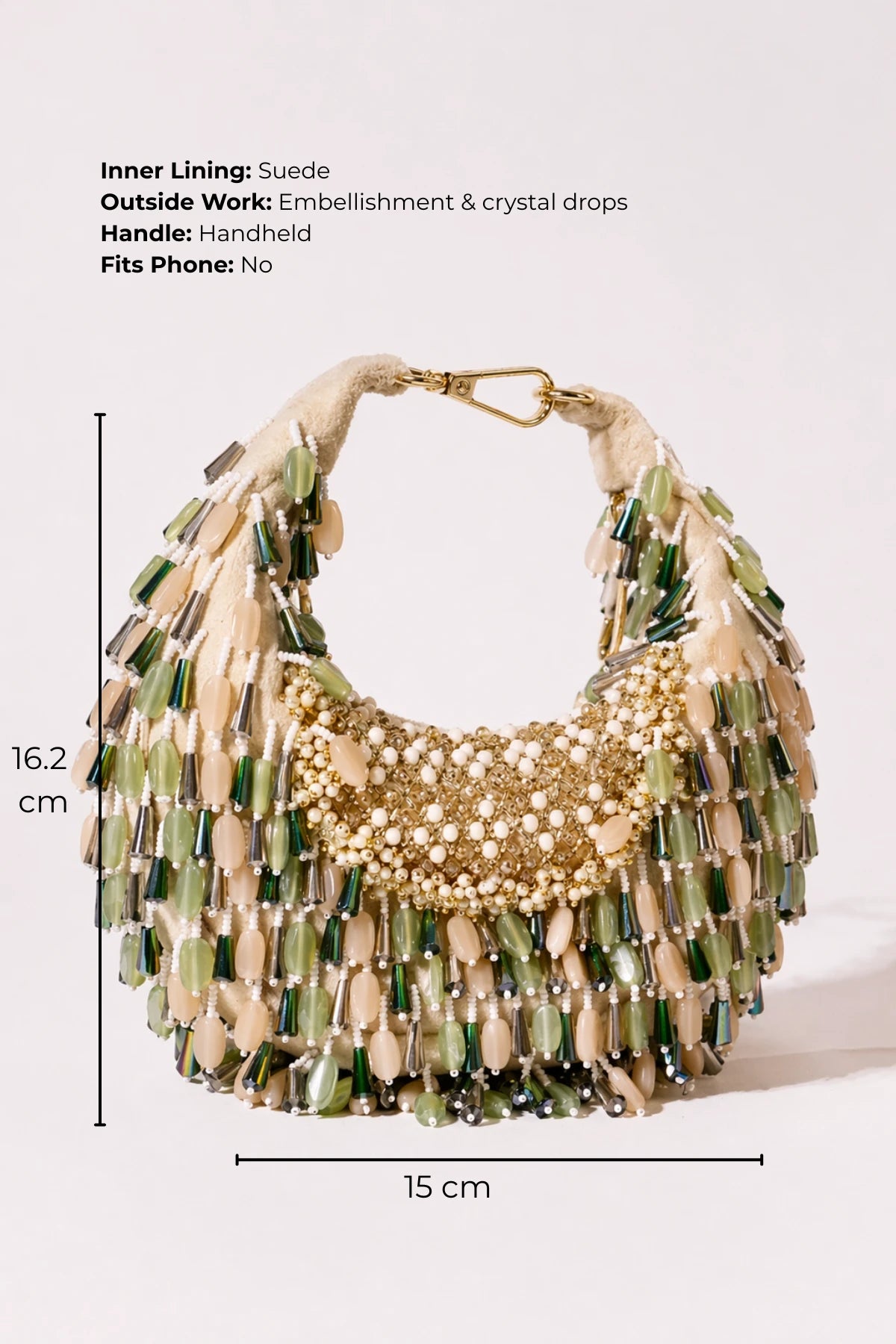 Wedding guest hobo bag for celebrations and special occasions